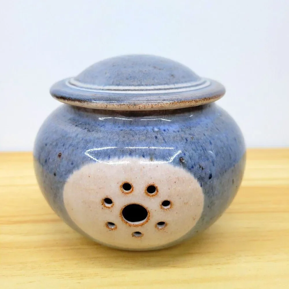Barbara Sanders Pottery Garlic Keeper • Handmade in High Point, NC